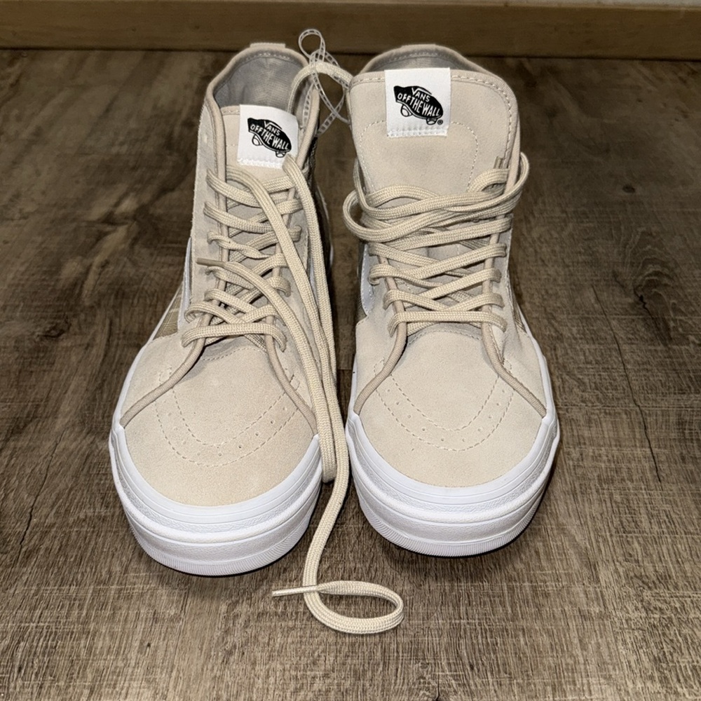 Vans Off The Wall Cream High-Top Sneakers